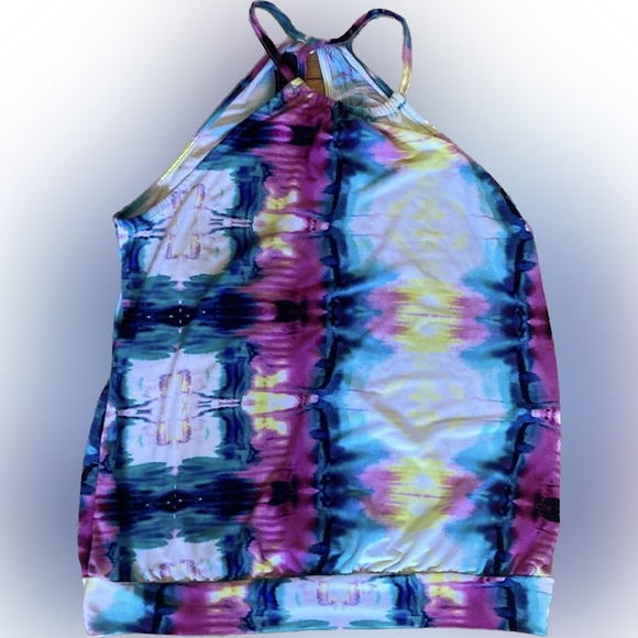 ❤️🔥5/20$ ATTENTION💫 Women’s Multicoloured Sleeveless Halter Strap Tank Top - Picture 1 of 8